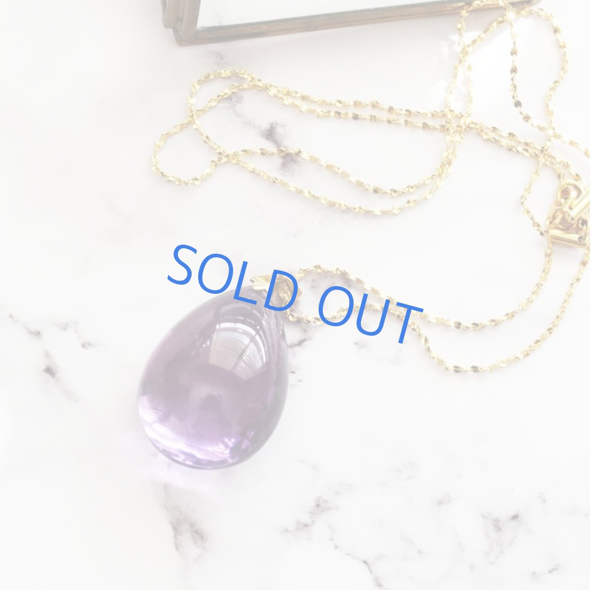 画像7: 【1点もの・ペアシェイプD】超大粒 アメジスト ペンダント 約60cm サージカルネックレス  (7)