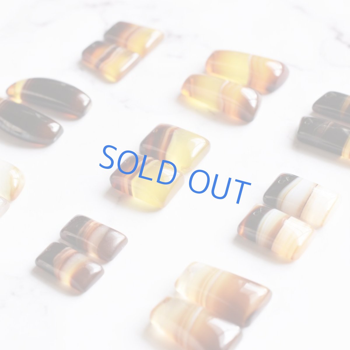 画像4: 【完売】コーヒー バンデッドアゲート(縞瑪瑙) 14KGFピアスフック  (4)