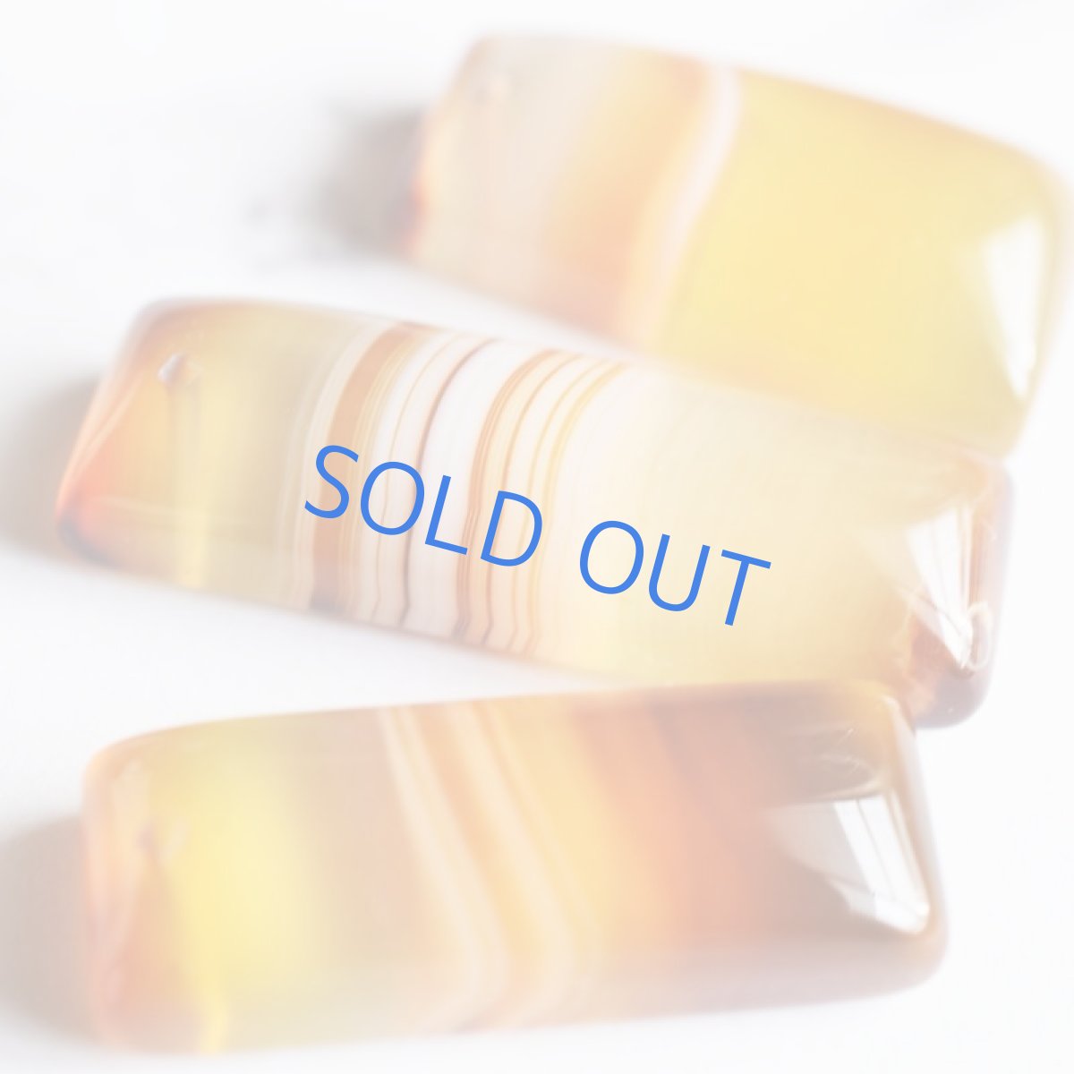 画像7: 【残りEのみ】キャラメル バンデッドアゲート(縞瑪瑙) サージカルステンレスピアスフック  (7)