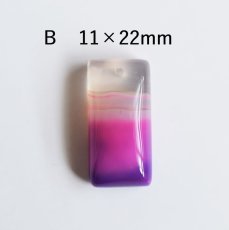 画像4: 【SELECT】ピンクパープル　バンデッドアゲート(縞瑪瑙）　サージカルネックレス50cm(金属アレルギー対応）  (4)