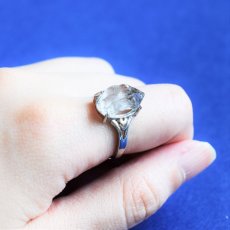 画像8: 【1点もの・D】フリーサイズ　大粒　ニューヨークハーキマーダイヤモンドクォーツ　結晶　Silver925リング（指輪）  (8)