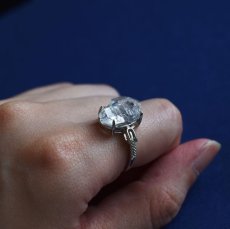 画像7: 【1点もの・A】フリーサイズ　大粒　ニューヨークハーキマーダイヤモンドクォーツ　結晶　Silver925リング（指輪）  (7)