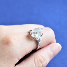 画像5: 【1点もの・B】フリーサイズ　大粒　ニューヨークハーキマーダイヤモンドクォーツ　結晶　Silver925リング（指輪）  (5)