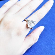画像9: 【1点もの・D】フリーサイズ　大粒　ニューヨークハーキマーダイヤモンドクォーツ　結晶　Silver925リング（指輪）  (9)