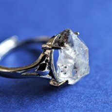 画像5: 【1点もの・D】フリーサイズ　大粒　ニューヨークハーキマーダイヤモンドクォーツ　結晶　Silver925リング（指輪）  (5)