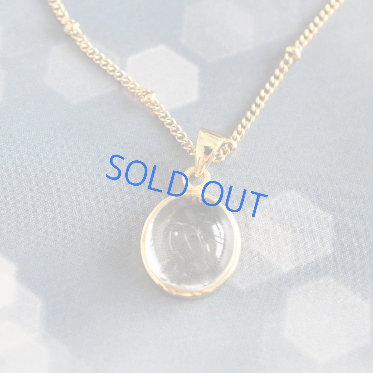 画像3: 【1点もの・E】希少石！　水入り水晶(クリスタル）　金属アレルギー対応サージカルステンレス60cm (3)