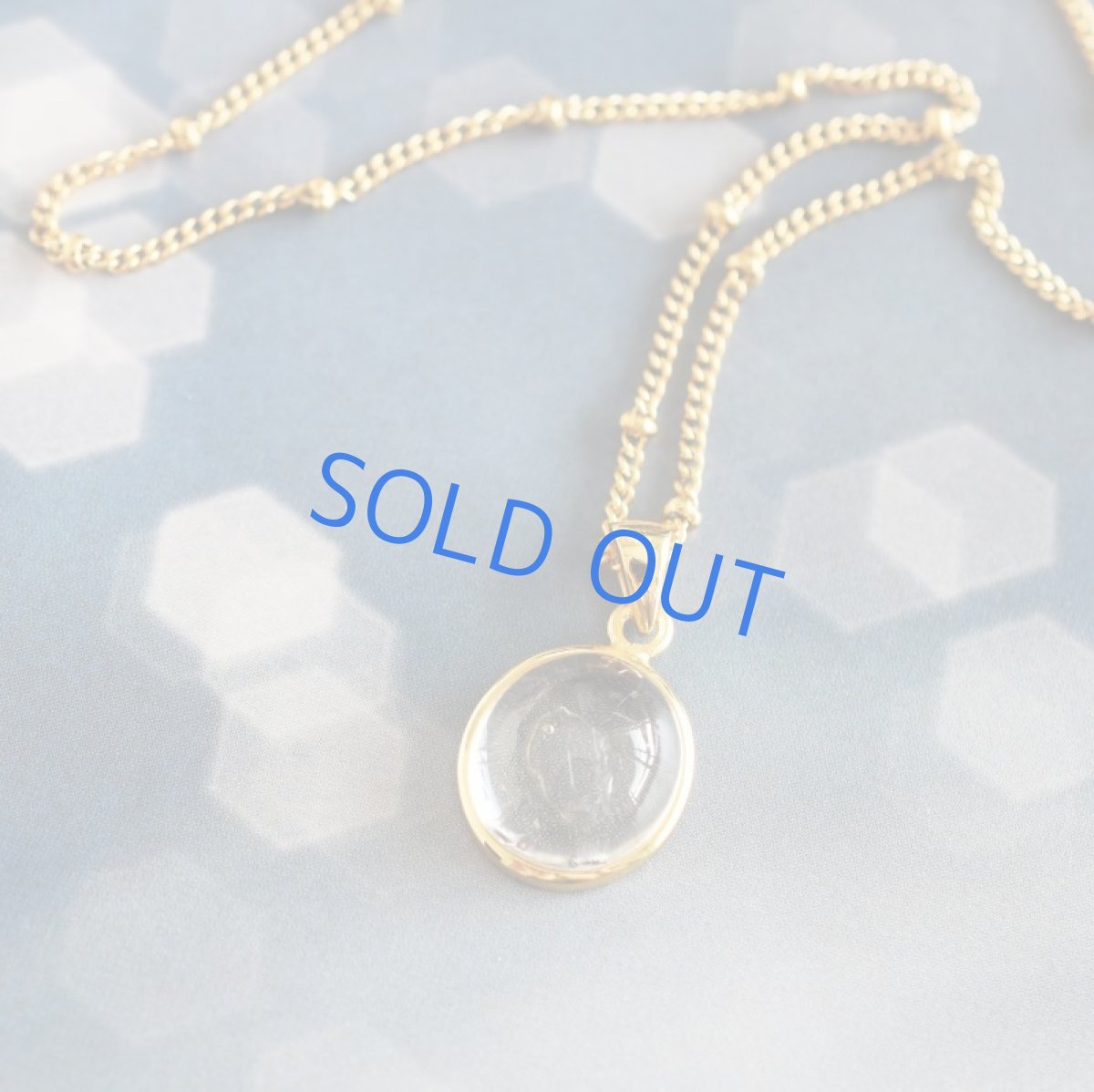 画像5: 【1点もの・E】希少石！　水入り水晶(クリスタル）　金属アレルギー対応サージカルステンレス60cm (5)