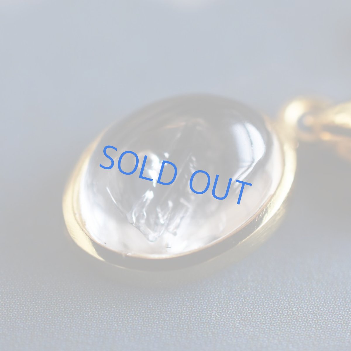 画像7: 【1点もの・C】希少石！　水入り水晶(クリスタル）　金属アレルギー対応サージカルステンレス60cm (7)