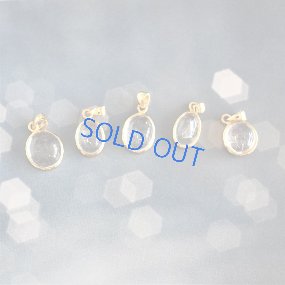 画像6: 【1点もの・E】希少石！　水入り水晶(クリスタル）　金属アレルギー対応サージカルステンレス60cm (6)