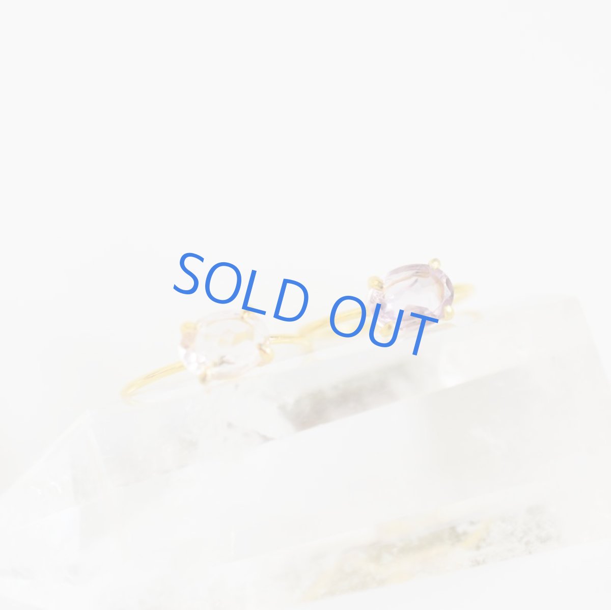 画像4: 15thAnniv.【残りダークカラーのみ】ピンクアメジスト　オーバルファセット　18KGPリング10-11号(指輪） (4)