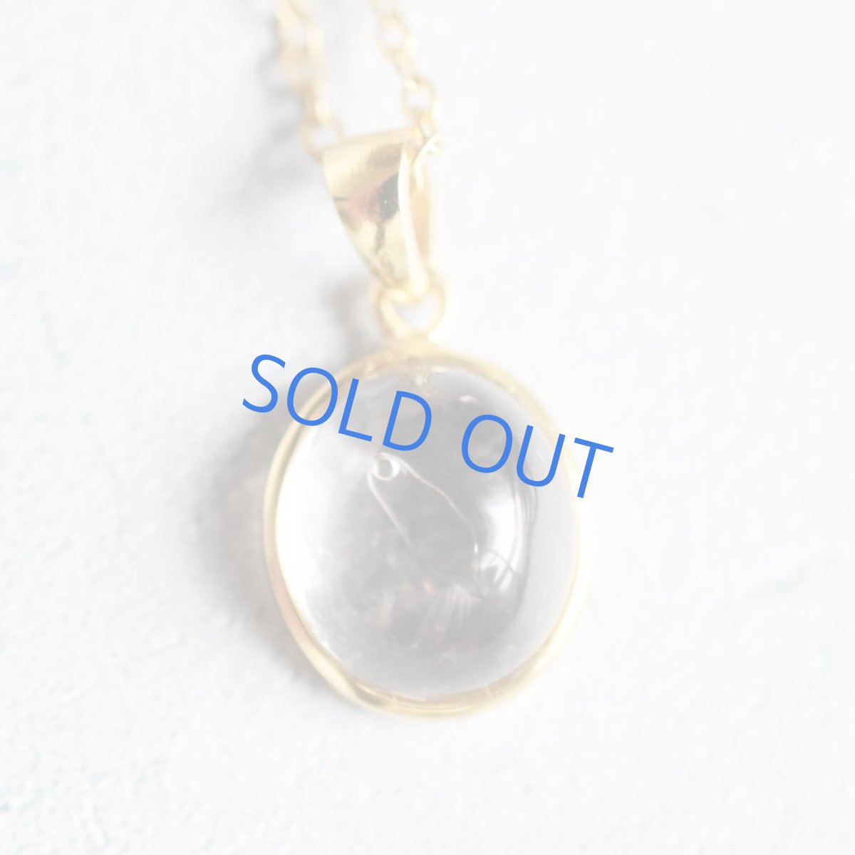 画像3: 【1点もの・B】希少石！　水入り水晶(クリスタル）　サージカルステンレス50cm (3)