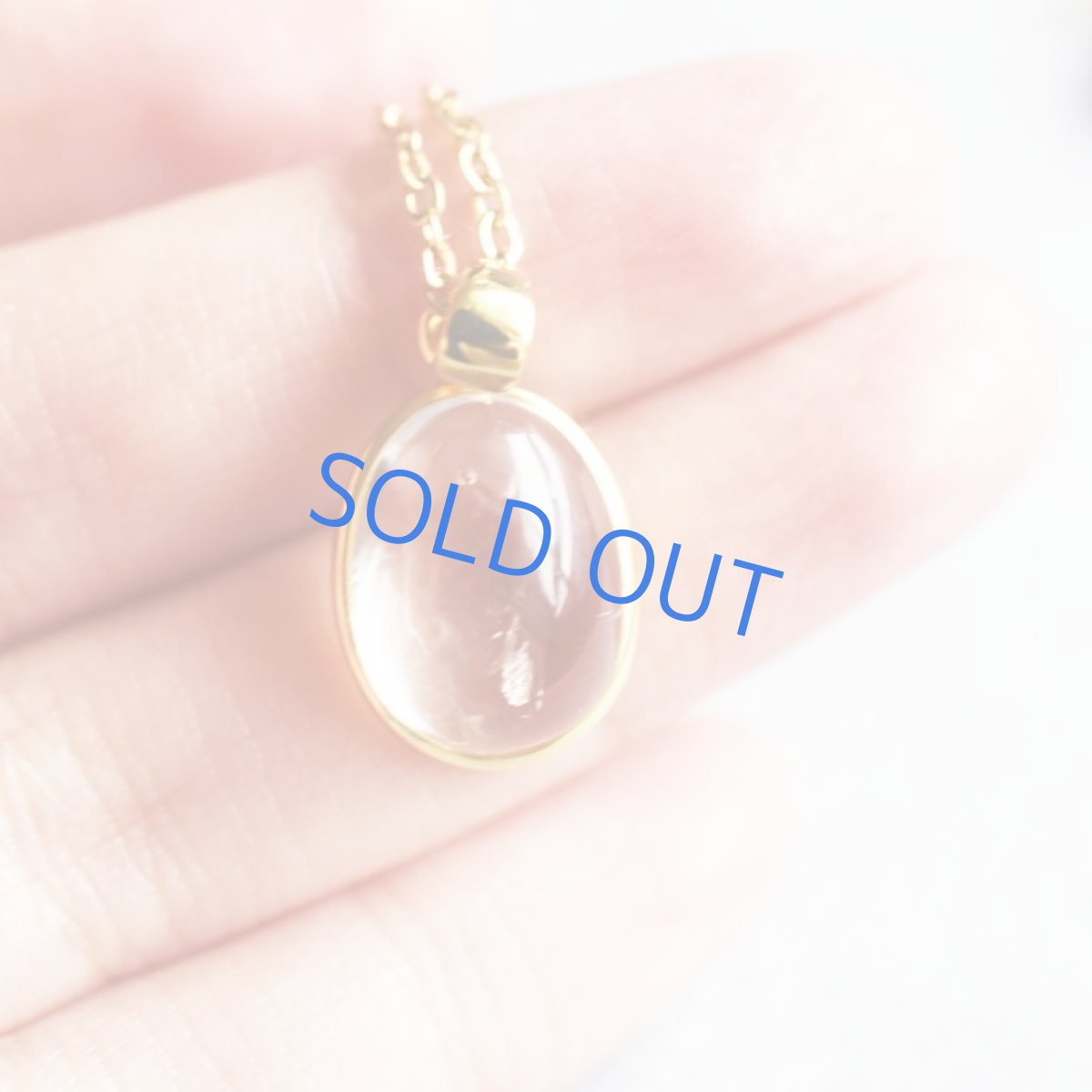 画像4: 【1点もの・A】希少石! 水入り水晶(クリスタル) サージカルステンレス50cm (4)