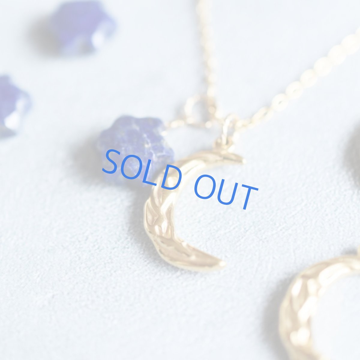 画像3: 半額SALE【残り2】ラピスラズリ光芒星　＆　輝く三日月　サージカルステンレスネックレス50cm (3)