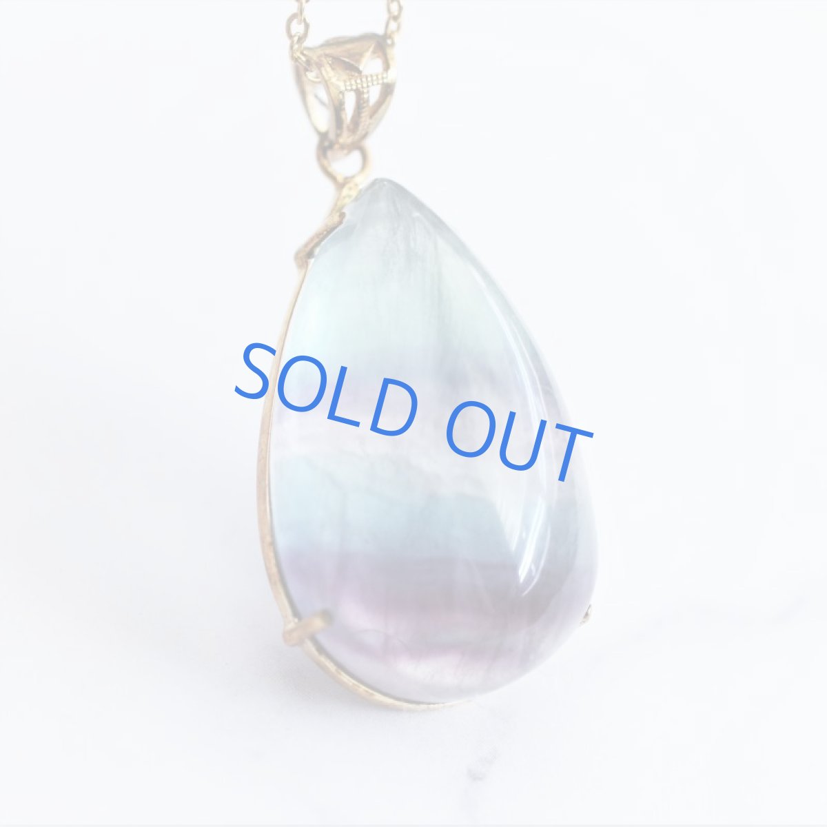 画像4: 春の新作【1点もの・フレームCB】超大粒　マルチフローライト　ペンダント　サージカルステンレス約60センチネックレス  (4)