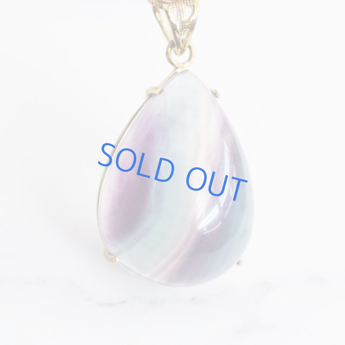 画像2: 春の新作【1点もの・フレームCC】超大粒　マルチフローライト　ペンダント　サージカルステンレス約60センチネックレス  (2)