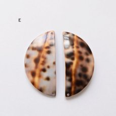 画像14: 【選べる・限定6ペア】レオパード柄シェル　ラブラドライトフリンジ　個性派ピアス（14KGF）  (14)