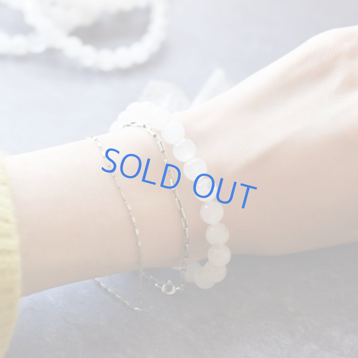 画像11: 日々のお守りに♪【残り1・SNOW】ヒマラヤ山脈 パールヴァティー渓谷産 マニカラン水晶ブレスレット  (11)