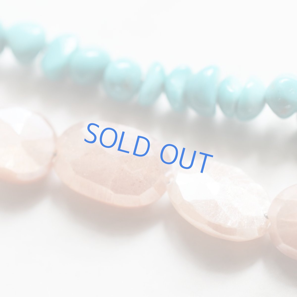 画像4: 【残り2】オレンジムーンストーン　ターコイズ　バイカラー　ロングネックレス  (4)