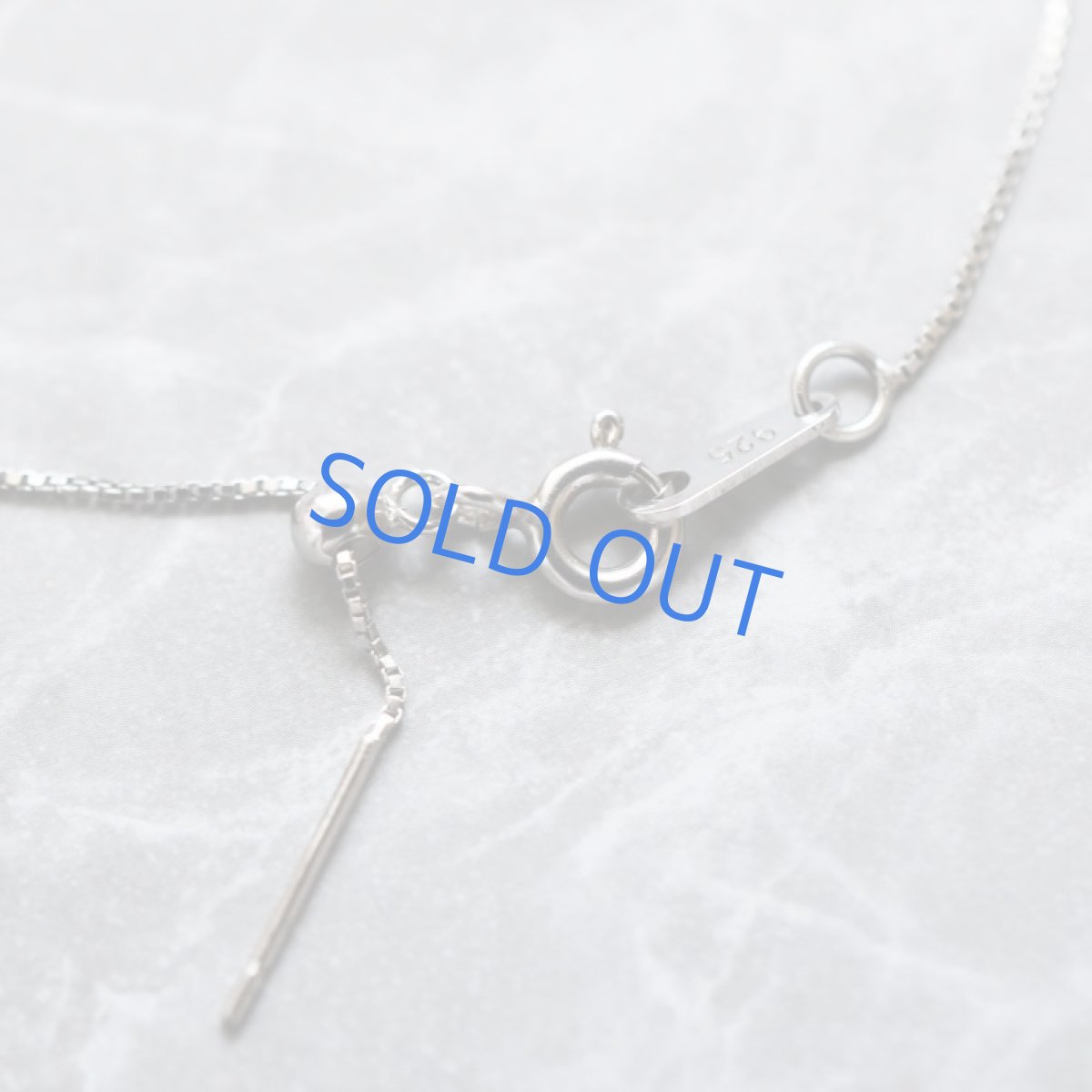 画像3: 夏の新作【1点もの・A】希少石！　水入り水晶(クリスタル）　Silver925スライドチェーン　45cm (3)