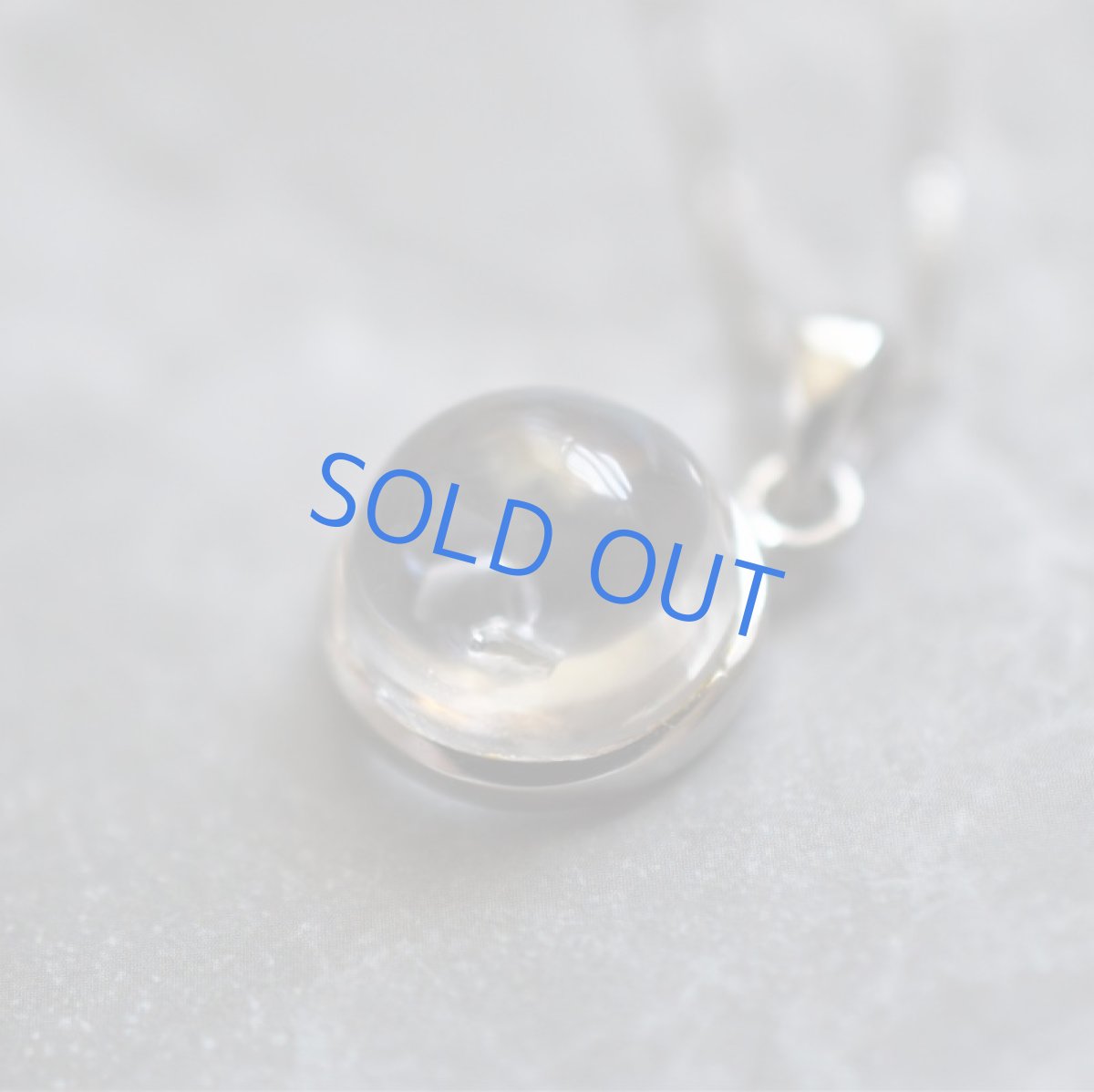 画像5: 夏の新作【1点もの・A】希少石！　水入り水晶(クリスタル）　Silver925スライドチェーン　45cm (5)