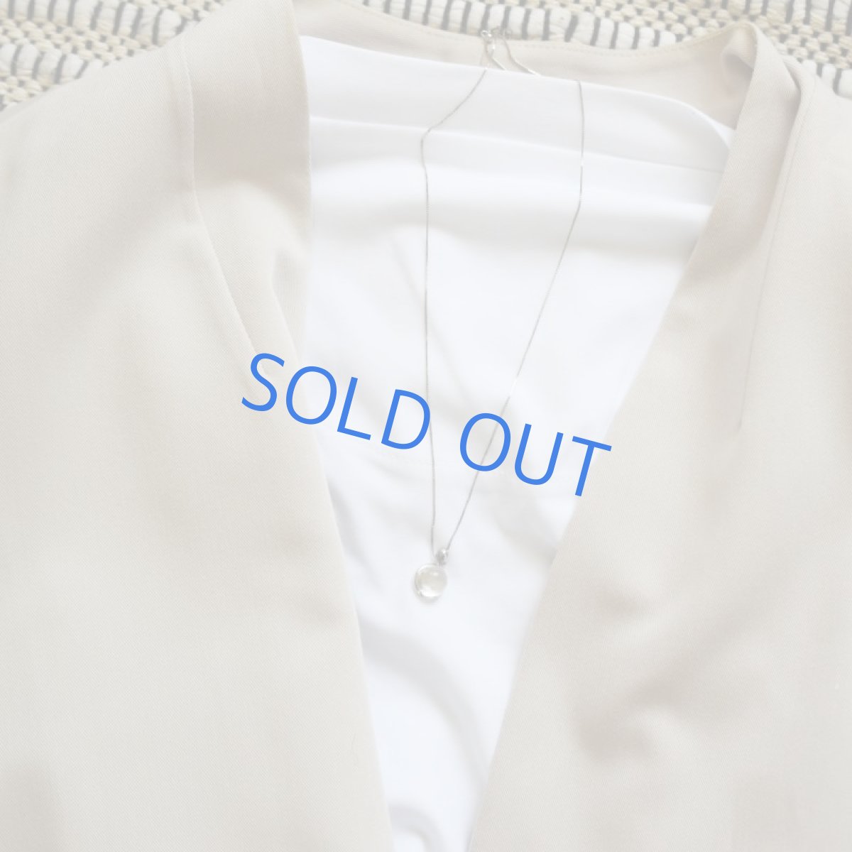 画像7: 夏の新作【1点もの・A】希少石！　水入り水晶(クリスタル）　Silver925スライドチェーン　45cm (7)