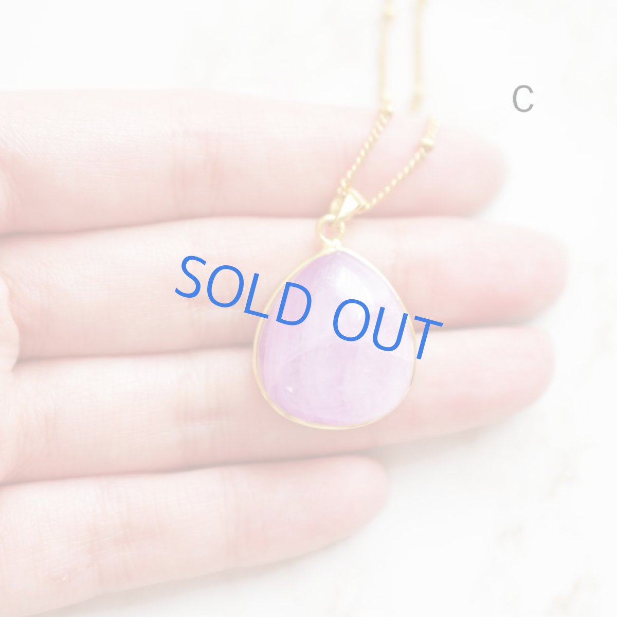 画像14: 初秋新作【残りAのみ】9月誕生石！超大粒　アフガニスタン産　クンツァイト　サージカルステンレスネックレス  (14)