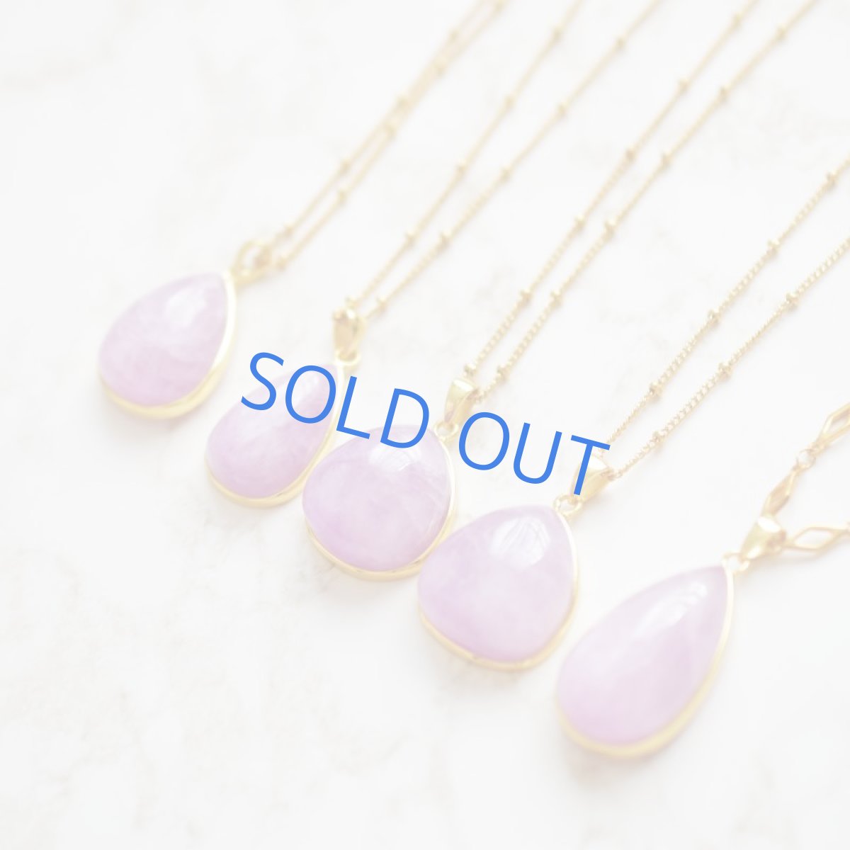 画像3: 初秋新作【残りAのみ】9月誕生石！超大粒　アフガニスタン産　クンツァイト　サージカルステンレスネックレス  (3)