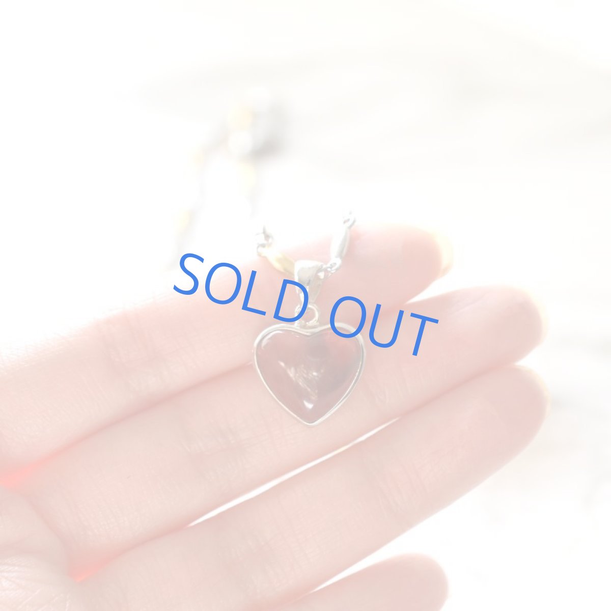 画像5: 初春の新作【1点もの・B】チベット産アンデシン ハート ペンダント サージカルステンレスネックレス45cm  (5)