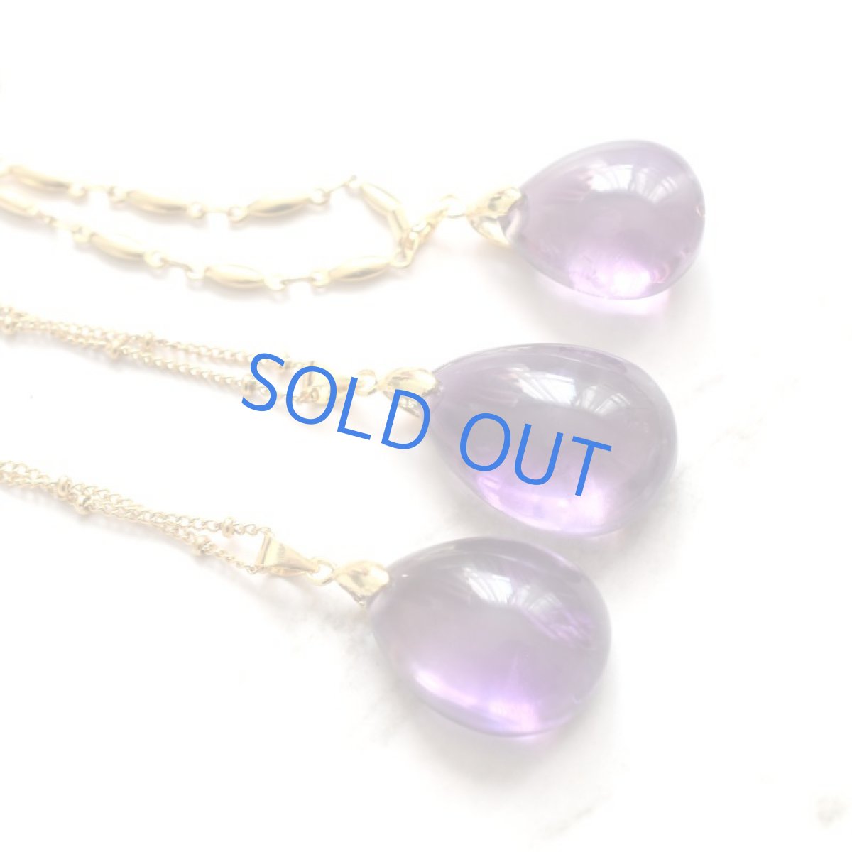 画像2: 春の新作【残りC】超大粒　アメジスト　ペンダント　サージカルステンレスネックレス  (2)