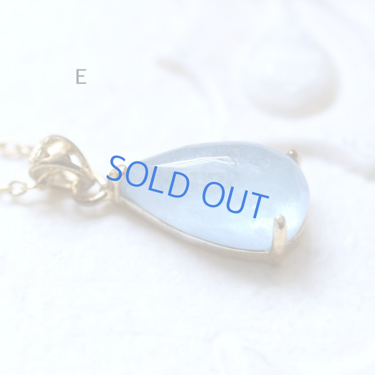 画像17: 【残りE】大粒　アクアマリン　ティア型　カボション　サージカルステンレス50cmネックレス  (17)