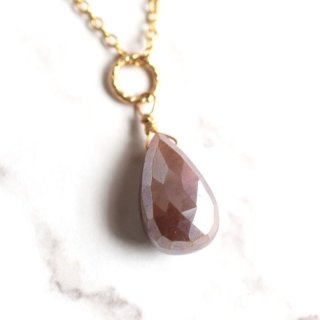 K18 縞メノウ ブルーレースアゲート ネックレス 6.00g新健勝苑 元箱