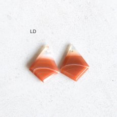 画像10: 【選べる・L】レア！　バンデッドアゲート　オレンジ　サージカルステンレスフックピアス (10)