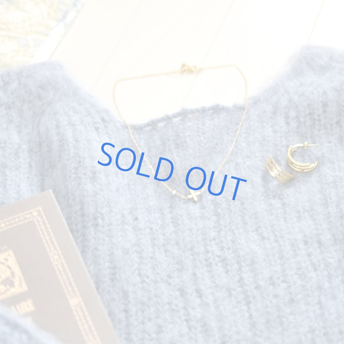 画像6: 秋冬新作【限定数のみ】ジルコニア付　フラワーチャーム　サージカルステンレスネックレス41+5cm  (6)