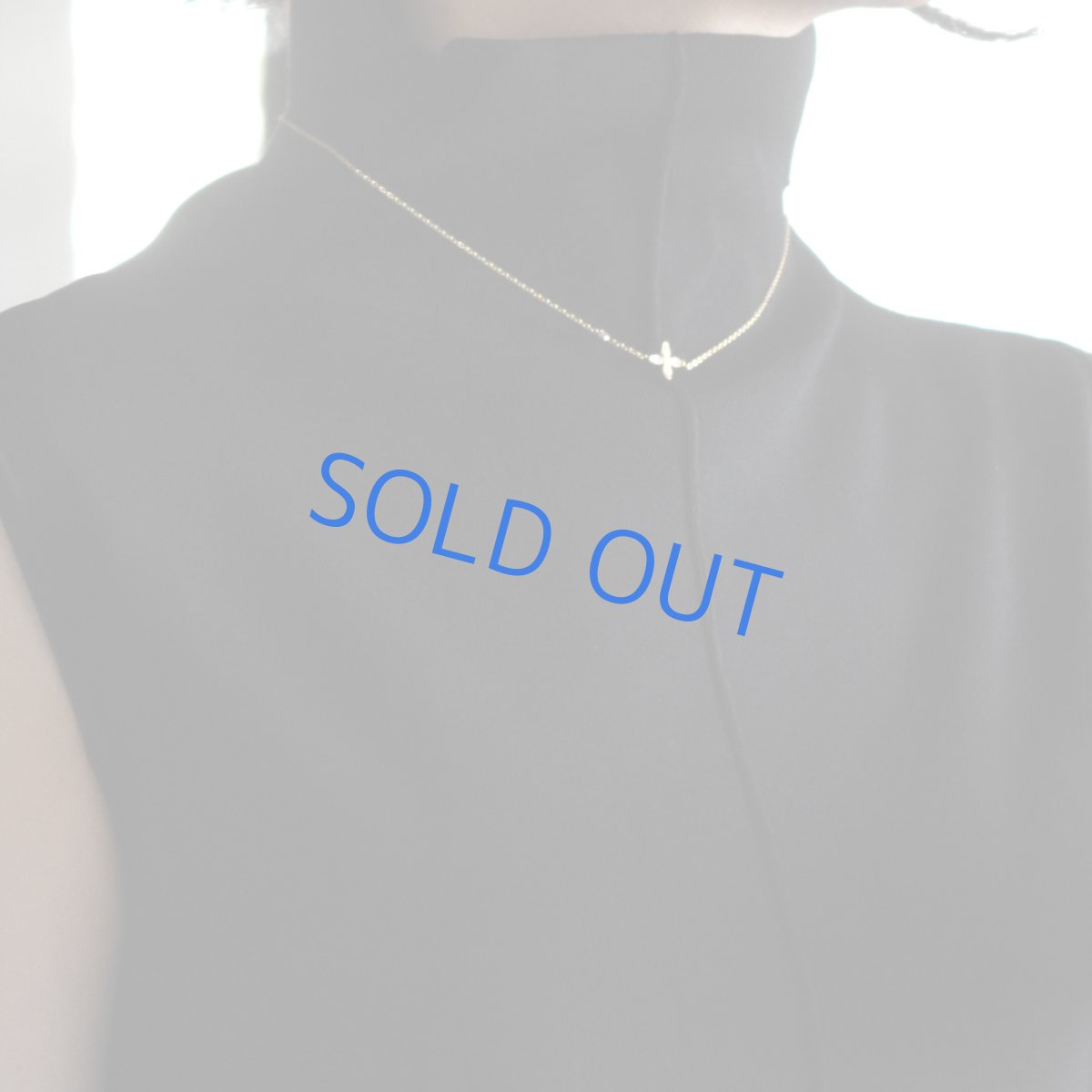 画像7: 秋冬新作【限定数のみ】ジルコニア付　フラワーチャーム　サージカルステンレスネックレス41+5cm  (7)