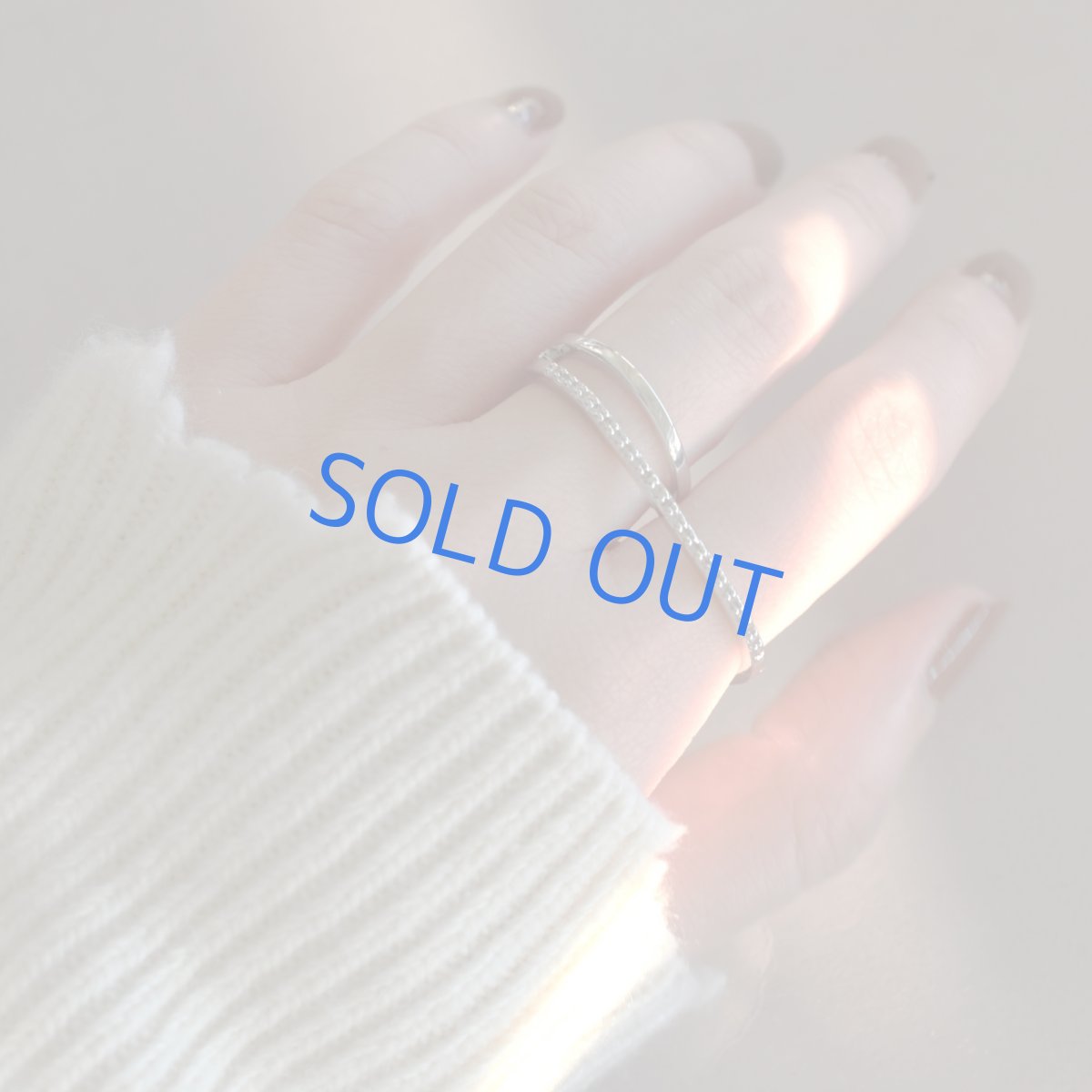 画像6: 残り各1【限定販売】煌めく　ジルコニア　ダブルライン　二本指リング（指輪） (6)