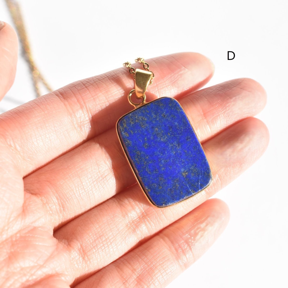 画像14: 冬の新作【一点もの・選べる】超大粒　夜空　ラピスラズリ　サージカルステンレスネックレス70cm  (14)