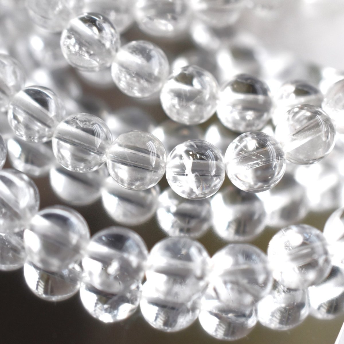 画像6: 【残り1・クリア】日々のお守りに♪　ヒマラヤ山脈　パールヴァティー渓谷産　マニカラン水晶ブレスレット  (6)