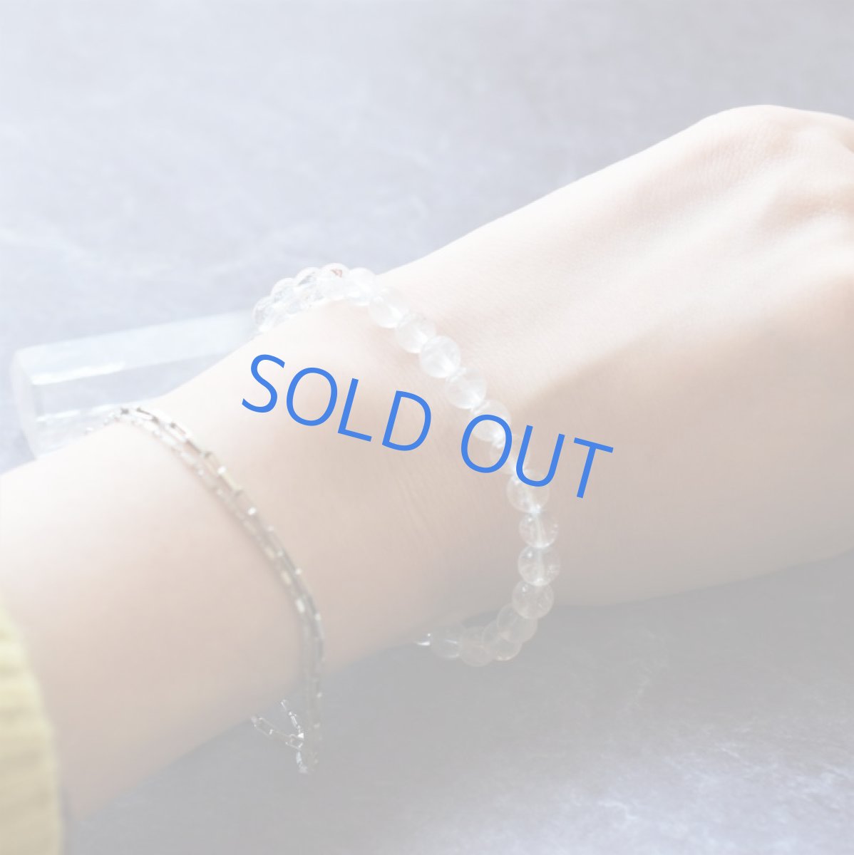 画像9: 【残り1・クリア】日々のお守りに♪　ヒマラヤ山脈　パールヴァティー渓谷産　マニカラン水晶ブレスレット  (9)