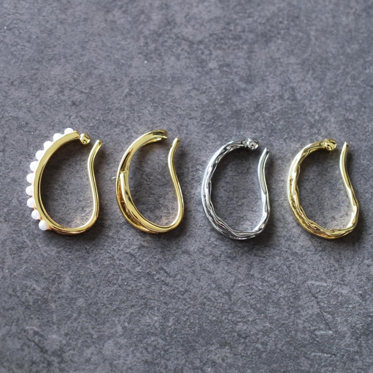 画像18: 新金具追加【選べる・片耳】色とりどりの天然石　ストーン　一粒　イヤーカフ (18)