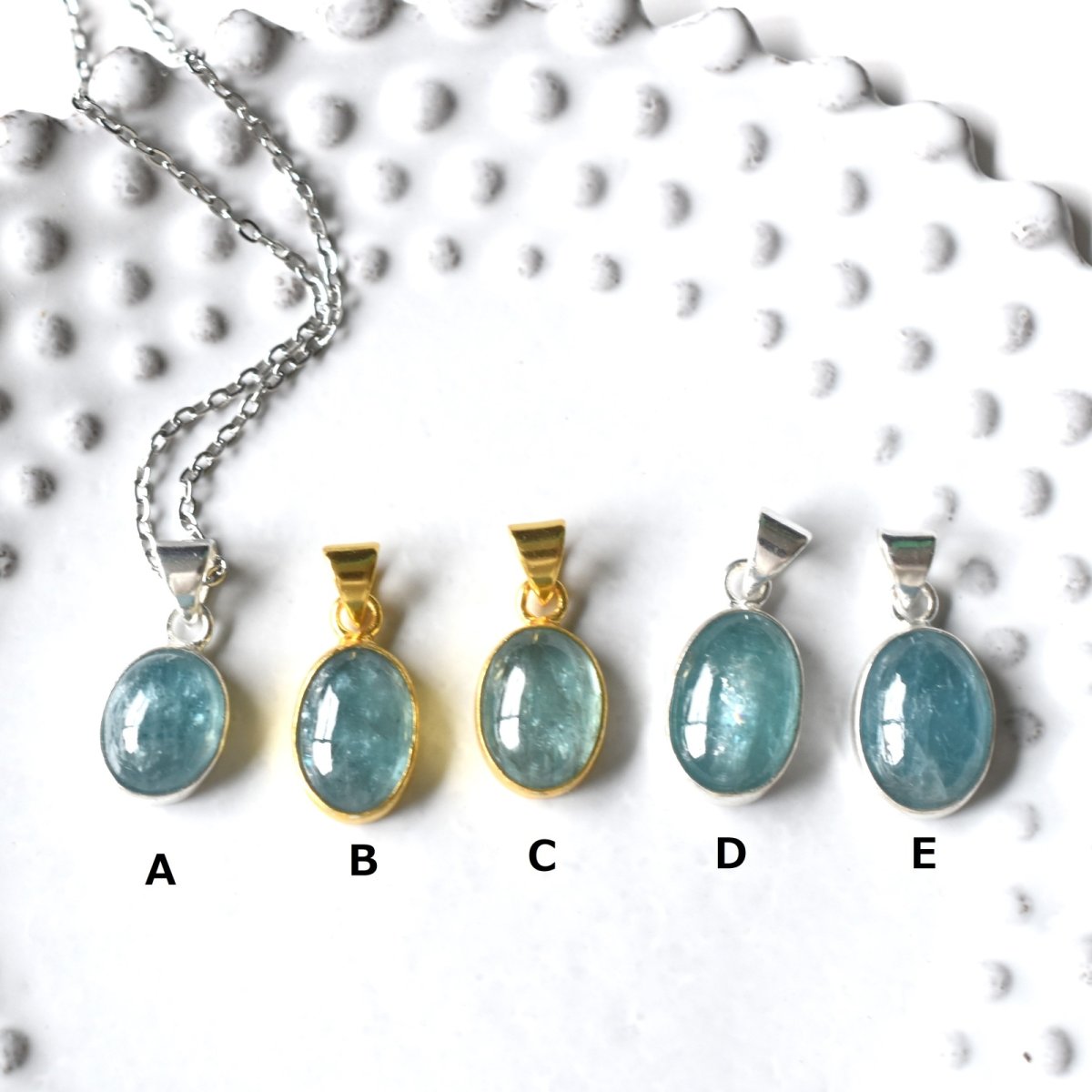 画像3: 夏の新作【1点もの・選べる】希少!大粒 タンザニア産 アクアカイヤナイト サージカルステンレスネックレス 40cm   (3)