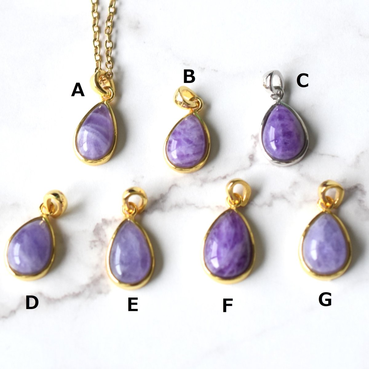 画像5: 夏の新作【各1点もの】希少石! パキスタン産 ハックマナイト ペンダント サージカルステンレス40cmネックレス  (5)