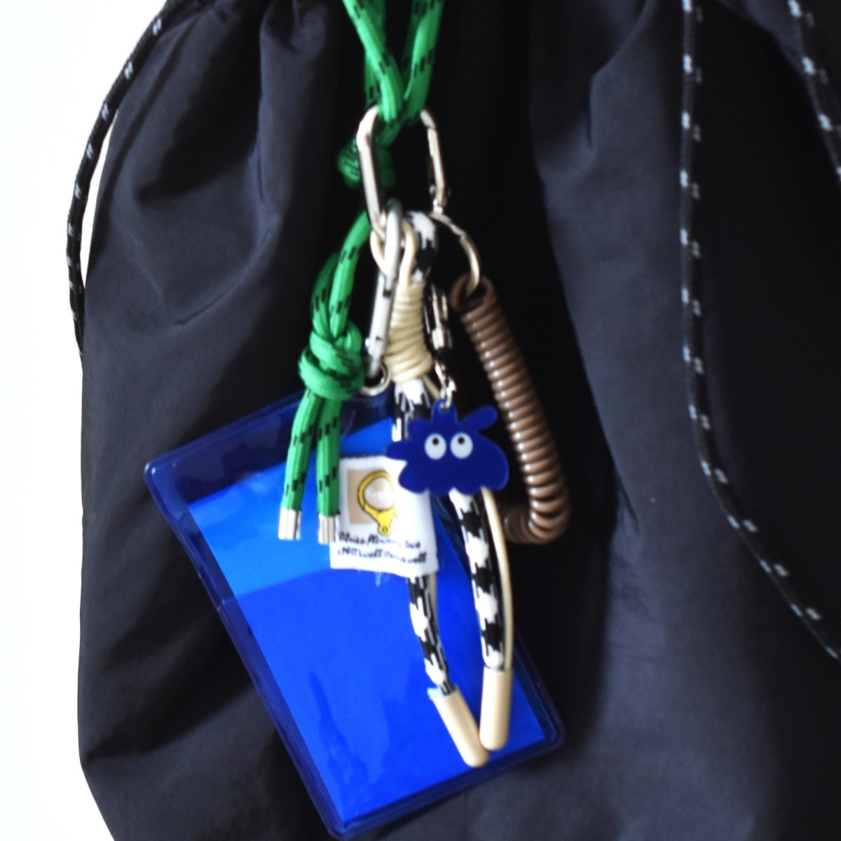 画像8: グリーンのみ【不思議な生き物】男女兼用！　クラシック　アクリルコード　カラビナ　バッグチャーム・カードホルダー  (8)