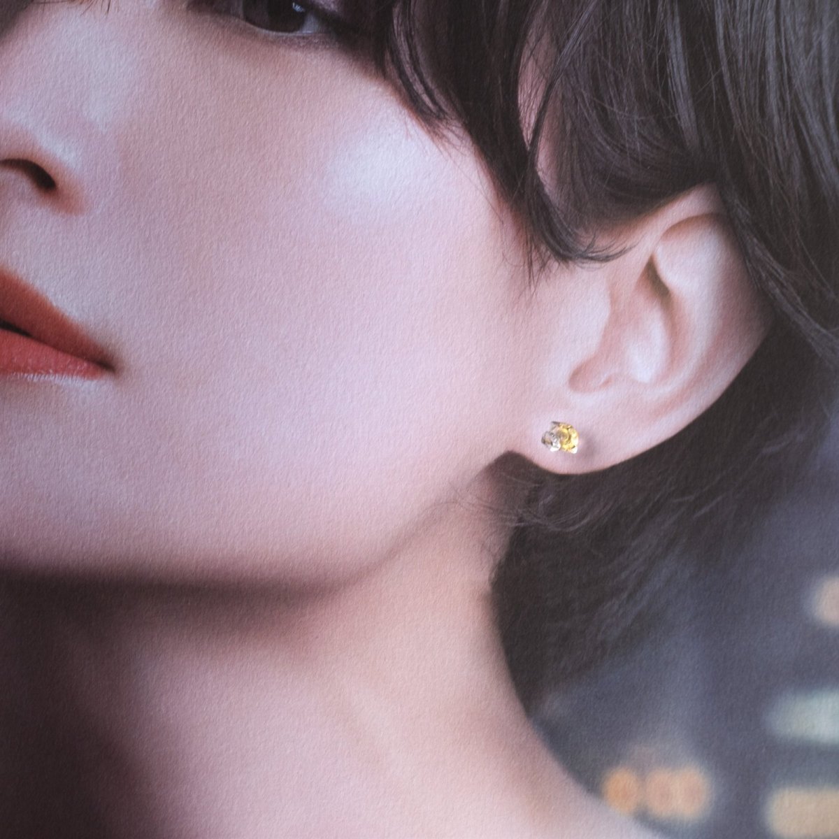 画像15: 夏の新作【片耳・両耳選べる】煌めく一粒　NYハーキマーダイヤモンドクォーツ　サージカルステンレス　スタッドピアス  (15)