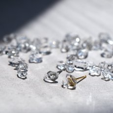 画像6: 夏の新作【片耳・両耳選べる】煌めく一粒　NYハーキマーダイヤモンドクォーツ　サージカルステンレス　スタッドピアス  (6)