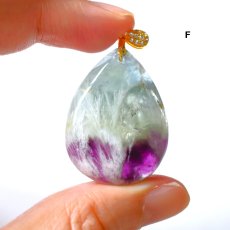 画像16: 今回のみ再入荷【各1点もの】天使の羽　希少石　超大粒　フェザーインフローライト　ネックレス（革コード）約85cm  (16)