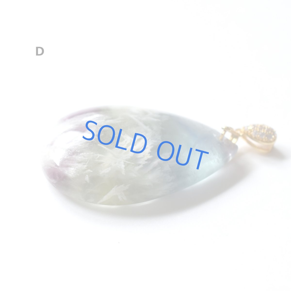 画像9: 今回のみ再入荷【残りF】天使の羽 希少石 超大粒 フェザーインフローライト ネックレス(革コード)約85cm  (9)