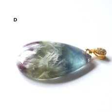 画像9: 今回のみ再入荷【各1点もの】天使の羽　希少石　超大粒　フェザーインフローライト　ネックレス（革コード）約85cm  (9)