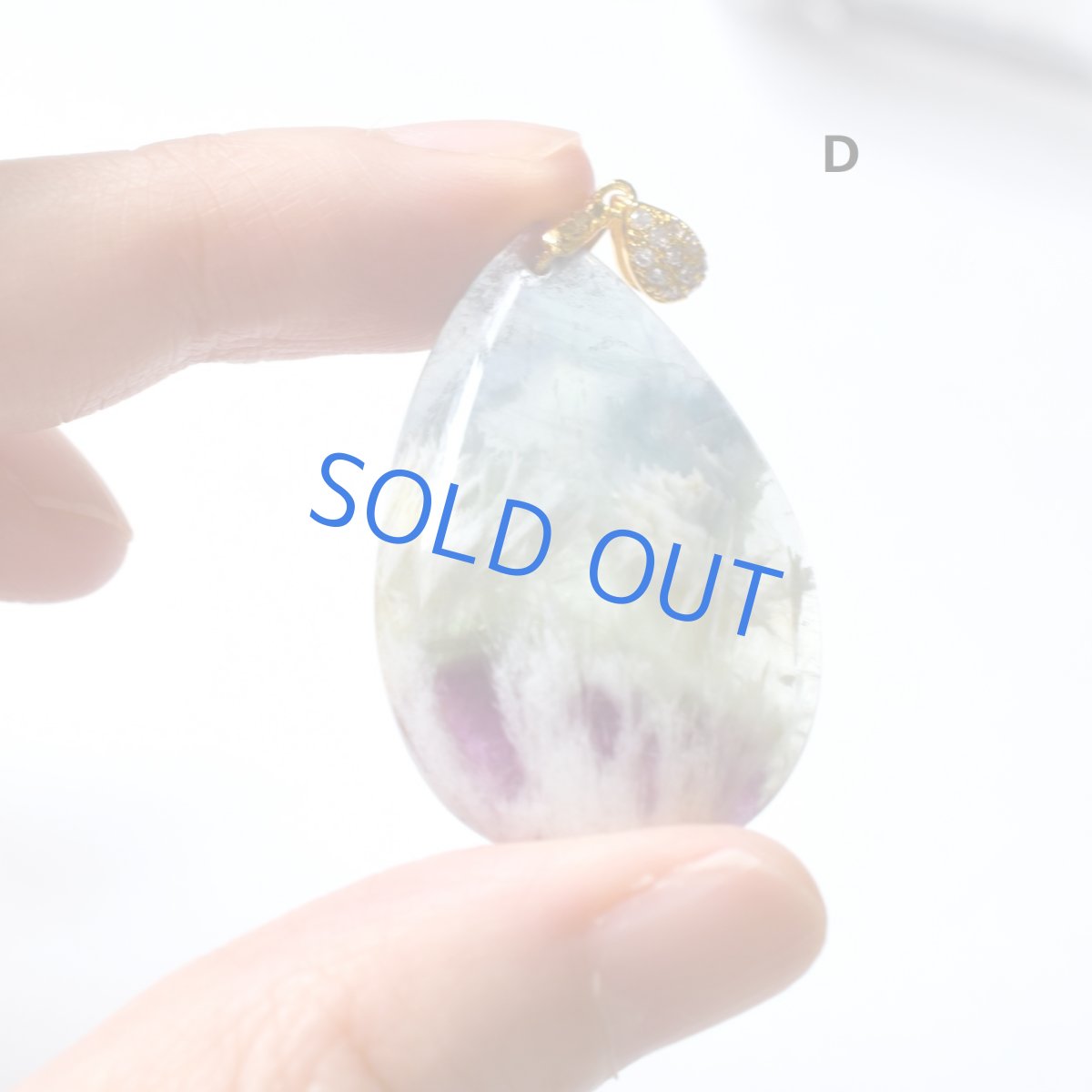 画像10: 今回のみ再入荷【残りF】天使の羽 希少石 超大粒 フェザーインフローライト ネックレス(革コード)約85cm  (10)