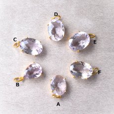 画像2: 夏の新作【各1点もの】超大粒　宝石用ルース　ピンクアメジスト　一粒ペンダント　ネックレス（サージカルステンレス）40cm  (2)