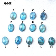 画像3: 夏の新作【ハワイブルー】超大粒　南の島　クリソコラ　クリスタル　カボション　ネックレス（サージカルステンレス）50cm  (3)